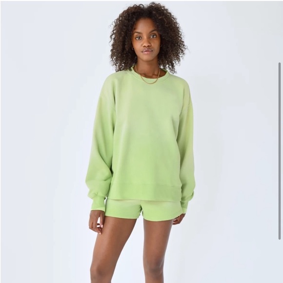 TNA Cozy AF Fleece Boyfriend Crew Sweatshirt - Picture 2 of 6